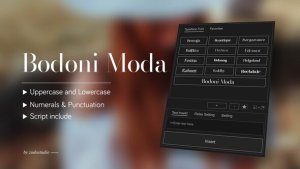 Videohive Animated Typeface - Bodoni Moda Titles template preview