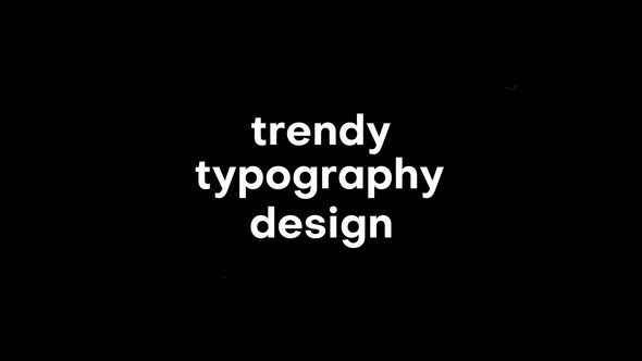 Videohive Kinetic Typography v.1 Titles template preview