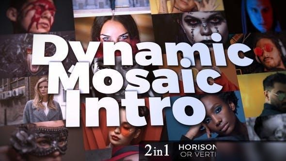 Videohive Dynamic Mosaic Intro Openers template preview