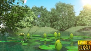 Videohive Lilies and Dragonfly Logo Stings template preview