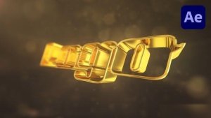 Videohive Gold 3D Logo Intro Logo Stings template preview