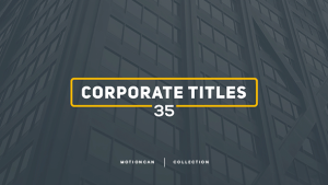 Corporate Titles Video Displays template preview
