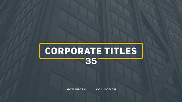 Corporate Titles Video Displays template preview