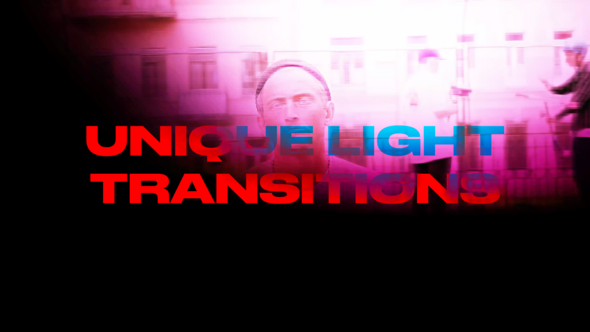 Videohive Unique Light Transitions Elements template preview
