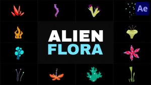 Videohive Alien Flora for After Effects Elements template preview