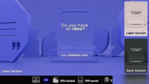 Videohive Bubbles Intro Openers template preview