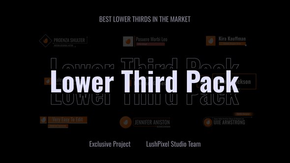 Videohive Modern Logo Lower Thirds Elements template preview