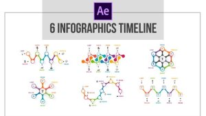 Infographics 6 Roadmaps Template Video Displays template preview