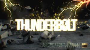 Videohive Thunderbolt Reveal Logo Stings template preview