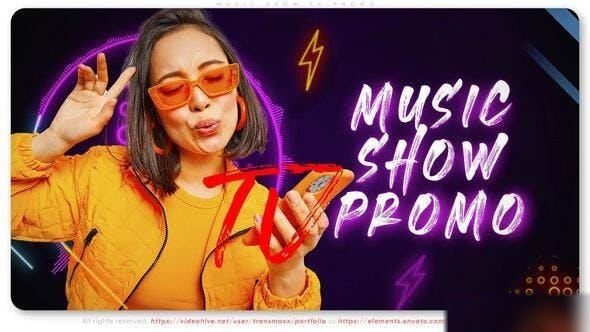 Videohive Music Show TV Promo Openers template preview