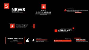 Videohive News Lower Thirds V.7 Elements template preview