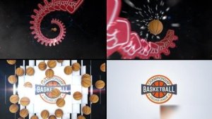 Videohive Basketball Logo Reveal 4 Logo Stings template preview