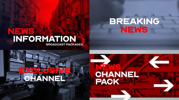 Videohive News intro channel Broadcast-packages template preview