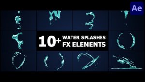 Videohive Water Splashes | After Effects Elements template preview
