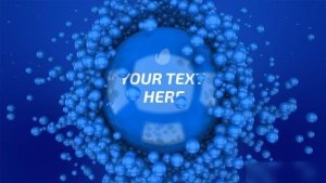 Videohive Particle Balls Logo Reveal Logo Stings template preview