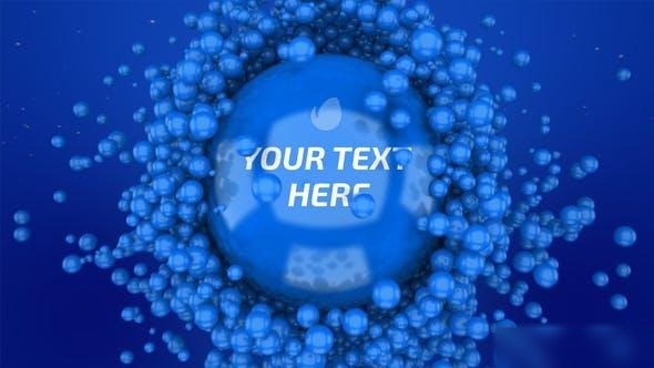 Videohive Particle Balls Logo Reveal Logo Stings template preview