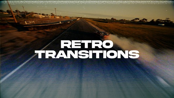 Videohive Retro Transitions Elements template preview