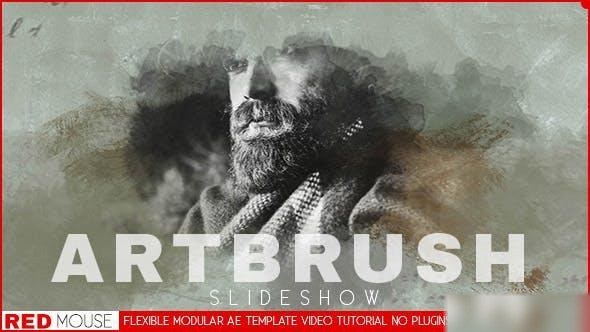 Videohive Art Brush Slideshow Openers template preview