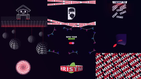 Videohive Christmas Kinetic Pack Product Promo template preview