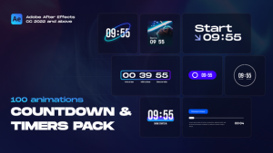 Videohive Countdown & Timers Pack 54918982 Elements template preview