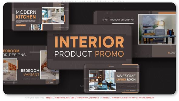 Videohive Interiors Views Presentation Video Displays template preview