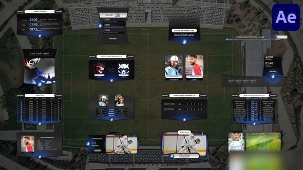 Videohive Sport Tables and Elements for After Effects Openers template preview
