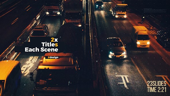 Videohive Double Titles Parallax Presentation Openers template preview