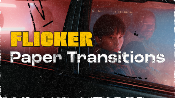 Videohive Flicker Paper Transitions Elements template preview