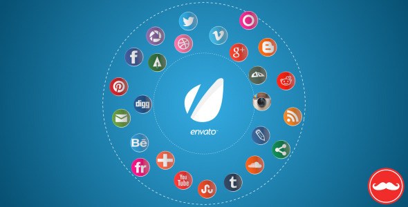 Videohive 25 Social Networks Pack Openers template preview