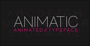 Animatic - Animated Typeface Video Displays template preview