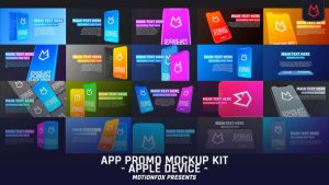 Videohive App Promo Mockup Toolkit - Apple Device Product Promo template preview