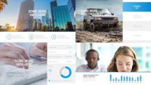 Videohive Corporate Presentation Video Displays template preview