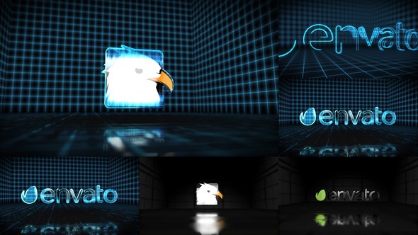 Videohive Wireframe Logo Reveal 3D Logo Stings template preview