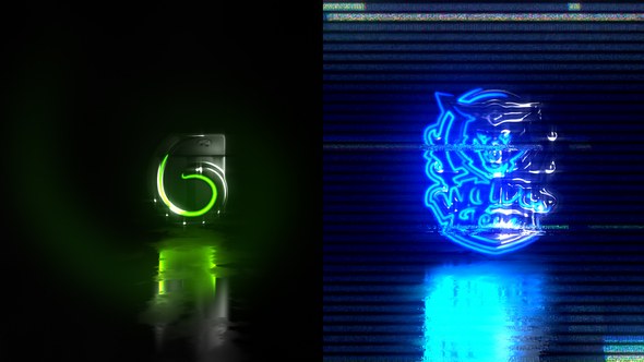Videohive Color Glitch Logo Reveal Logo Stings template preview