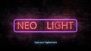 Videohive Neon Light Title Titles template preview