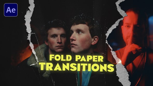 Videohive Fold Paper Transitions 58891998 Elements template preview