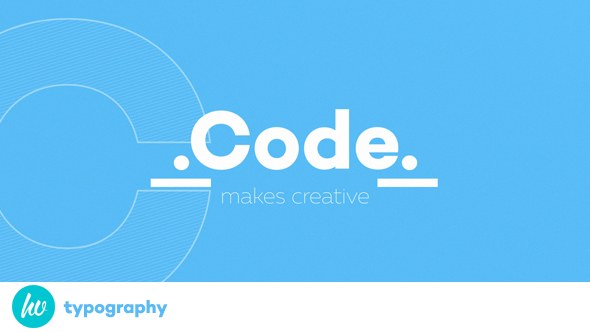 Code Typography Video Displays template preview
