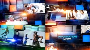 Information News Video Displays template preview
