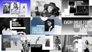 Videohive Typography Slides | AE 55401049 Titles template preview