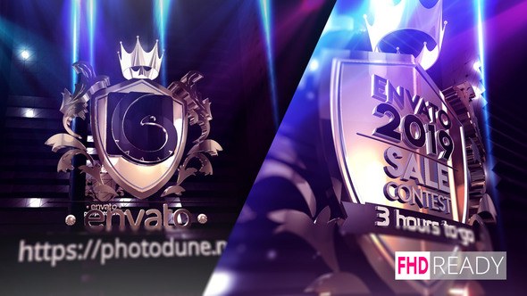 Videohive Golden Badge Logo Logo Stings template preview