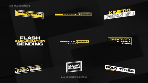Videohive Bold Titles // After Effects Titles template preview