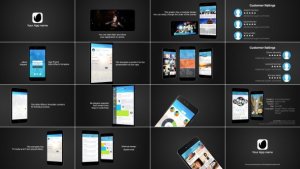 App Presentation Video Displays template preview