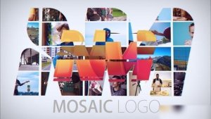 Videohive Mosaic Logo Intro 46334215 Logo Stings template preview