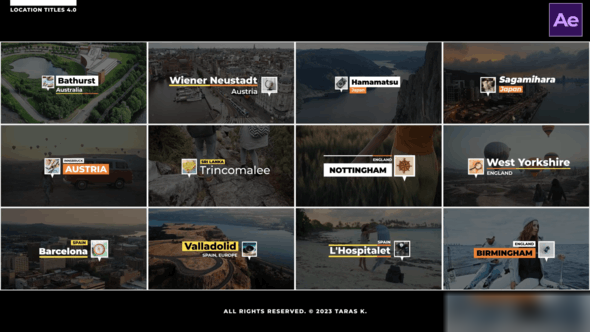 Videohive Location Titles 4.0  AE Elements template preview
