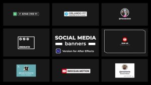 Videohive Social Media Banners Elements template preview