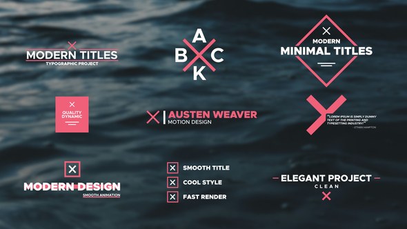 Videohive Modern Titles 58839937 Titles template preview