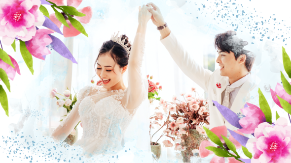 Videohive Ink Romantc Wedding Slideshow Video Displays template preview