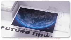 Videohive Futuristic White Slideshow Video Displays template preview