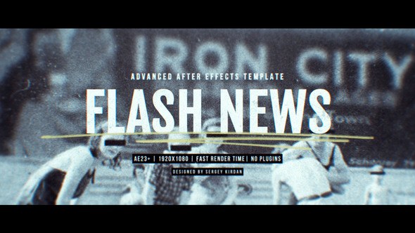 Videohive Flash News Broadcast-packages template preview