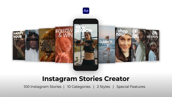 Videohive Instagram Stories Creator | After Effects Elements template preview